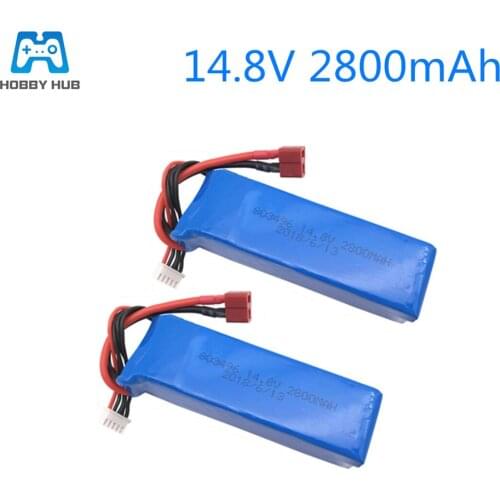 2pcs 14.8v 2800mah 803496 Lipo battery for FT010 FT011 Lipo Battery 14.8 V 2800 mAh 30C 4S for RC boat RC Helicopter Quadcopter