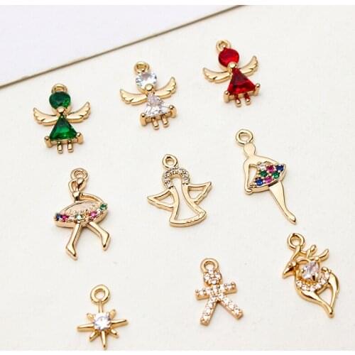 2021 New Fashion Alloy Cute And Elegant Little Angel Reindeer Pendant Necklace Necklace Ladies Fashion Accessories Jewelry Gifts