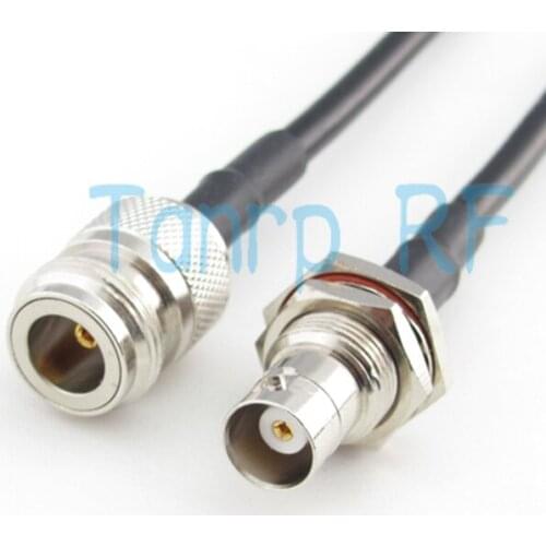 Freeshipping! RF Pigtail coaxial jumper RG58 cable 6feet N female jack to BNC female jack nut bulkhead 200CM wholesale