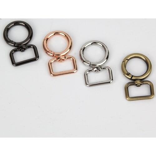 5PCS Multi-color DIY Geometric Shape Lobster Keychain Personality Simple Design Car Key Bag DIY Pendant