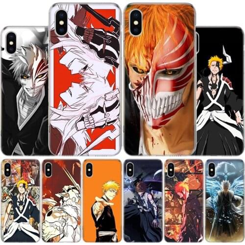 Japanese anime Bleach Phone Case For Apple Iphone 11 12 Mini Pro X XR XS Max 7 8 6 6S Plus 5 SE 7G 6G + Art Cover Coque Capa She