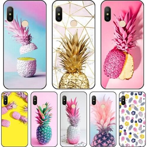 Phone Case For Xiaomi Mi 5 5C 5S 5X 6 6X Plus 8 SE Lite Silicone Pineapple Back Cover For Xiaomi Mi A1 A2 Lite 8 SE Mi5 Mi6 Mi8