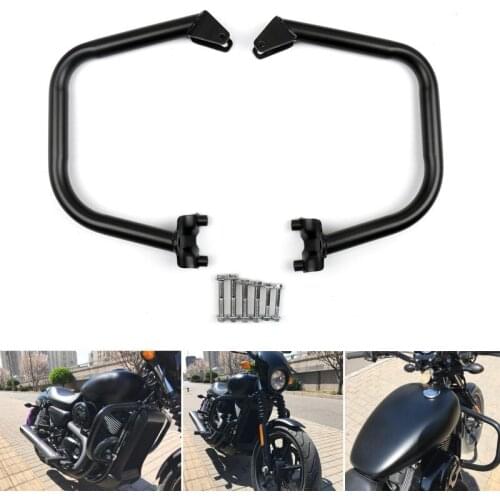 Motorcycle Black Crash Bars Engine Guard Protection For Harley Street 500 750 2015 2016 2017