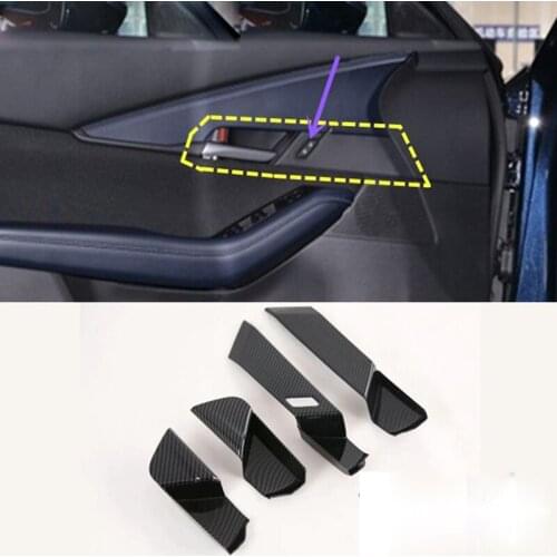 For Mazda CX-30 CX30 2020 2021 ABS Stainless Steel Car Inner Door Handle Bowl Cover Trim Sticker Car Decoration Accessories LHD