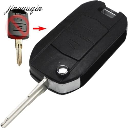 Jingyuqin 10pcs/lot Flip Folding Modified Key Shell fit for Vauxhall Opel Astra Vectra Zafira Corsa Remote Fob Case Refit HU46
