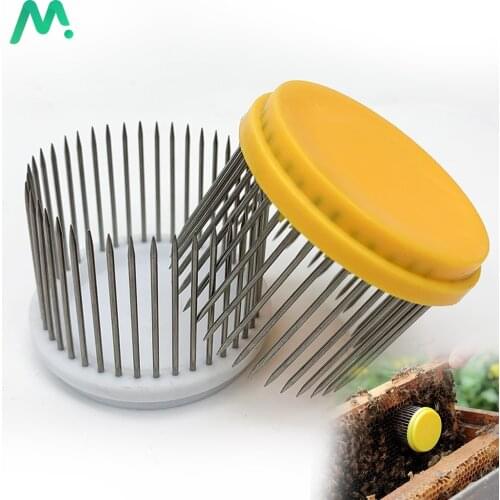 Beekeeper Queen Bee Cage Stainless Steel Needle Type Catching Catcher Rearing Cover Catcher Beekeeping Tools Equipment
