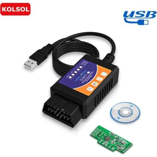 KOLSOL ELM327 USB V1.5 with Switch modified for Ford ELMconfig Forscan CH340+25K80 chip HS-CAN / MS-CAN