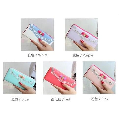 7 style sailor moon wallet 20th Anniversary Limited Edition Ladies Long Zipper Female Bag Women Leather Wallet Purse girl