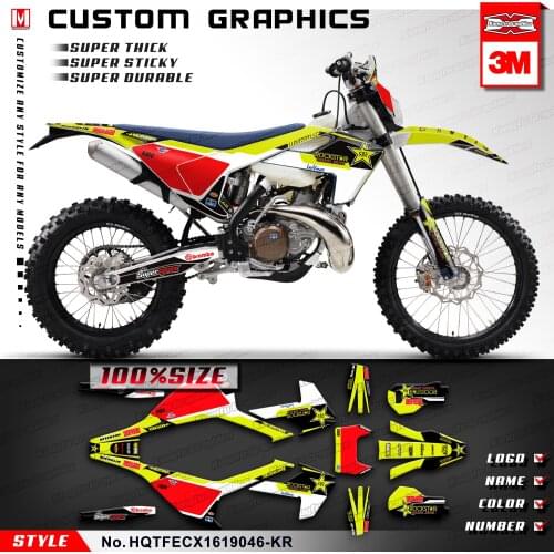 KUNGFU GRAPHICS Racing Stickers Vinyl Wrap Kit for TE FE TX FX FS TC FC 125 150 250 300 350 450 501 2016 2017 2018 2019