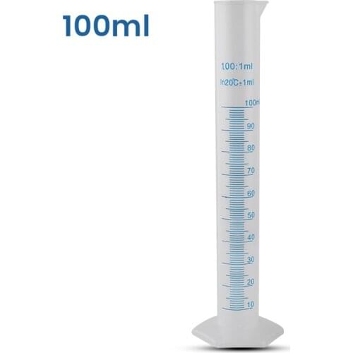 Home brewing Measuring Cylinder, 100ml Graduated Cylinder Food Grade Plastic Measuring Bottle for Beer Wine Making Moonshine