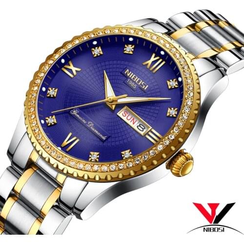Montre Homme Marque De Luxe 2018 NIBOSI Hot Sale Watch Men Luxury Waterproof Herrenuhren Top Marke Luxus Fashion Watch Date Week