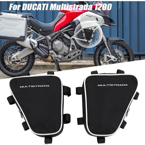 Motorcycle For DUCATI Multistrada 1200 Waterproof Repair Tool Placement Bag Frame Crash Bar Package Toolbox Bags