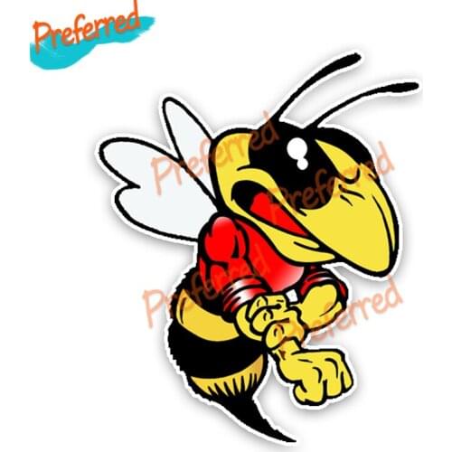 Personality Fashion Lovely Cartoon Hornets Colored PVC Car Sticker Graphic Waterproof Cover Scratch Decal Automobile Accessories