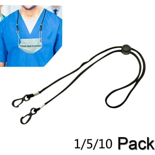 New Fashion 1/5/10pcs Adjustable Face Mask Lanyard Handy&Convenient Safety Mask Rest&Ear Holder Rope