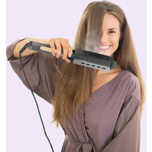 Professional Hair Straightener 4 Gear Adjustment Temperature Hair Curler Wave Tourmaline Ceramic Ionic Flat Iron Styling Tool