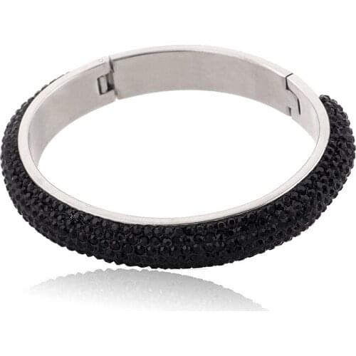 Christmas Gift Designer Jewelry Elegent Crystal Jewelry Bracelet and Bangles Costume Jewelry Stainless Steel