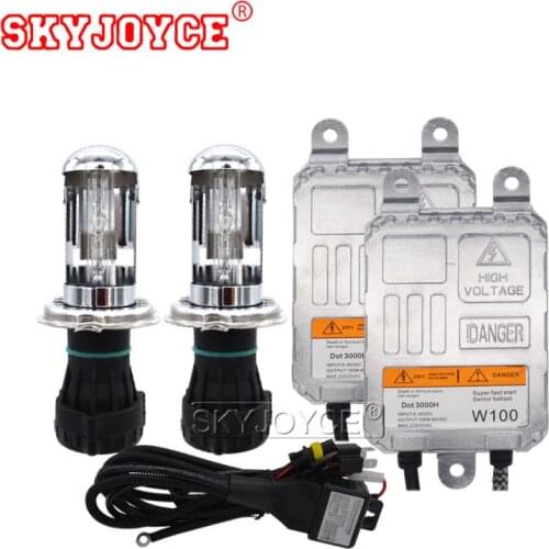 SKYJOYCE hid LIGHT kit H4 100W H1 H11 9005 9006 880 D2H D2Y H7 100W driver hid ballast headlight 12V 4300K 6000K 8000K car light