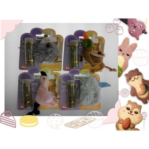Own cat toy mice contain grass Catnip pet toys Houttuynia