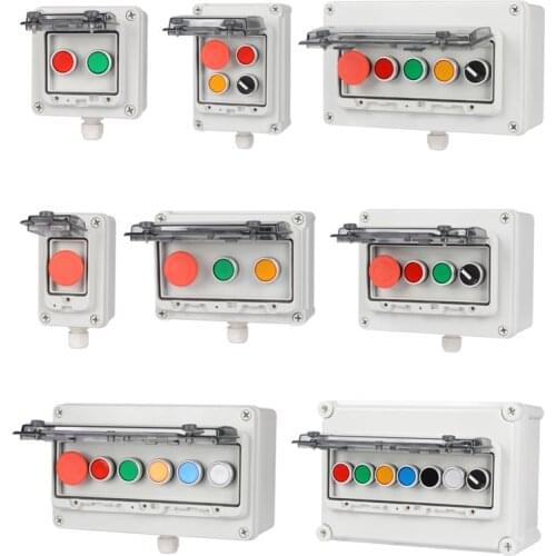 Push Button Switch Control Box Outdoor Waterproof Protective Cover Emergency Sop Start Momentary