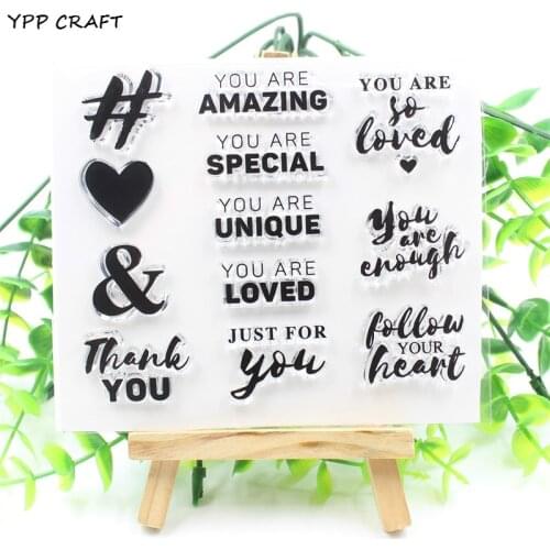 YPP CRAFT You Are Special Transparent Clear Silicone Stamp/Seal for DIY scrapbooking/photo album Decorative clear stamp 802