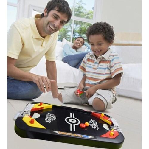 [Funny] Desktop Battle 2 in 1 ice hockey game mini hockey table Soccer Board Game family parent-child interactive Toy kids gift