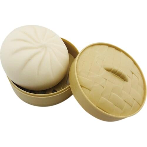 1Pcs Steamed Stuffed Bun Simulation Steamed Dumplings Decompression Toy For Children Adults Stress Relief