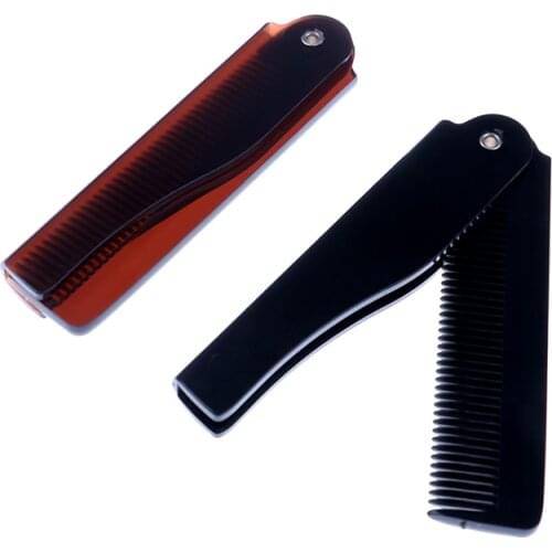1PC Folding Comb Pocket Hair Comb Beard Hair Clip Men Women Fashion Hair Styling Tool Hair Care