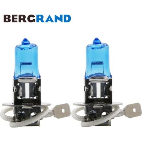 2PCS H3 100W 12V Halogen Lamp Super Xenon White 4300K Fog Lights High Power Car Head Lamp Light Source For Audi Citroen Honda