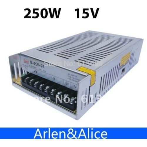250W 15V 16.6A Single Output Switching power supply for LED Strip light AC to DC