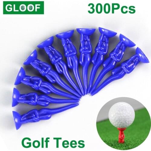 300Pcs=10Set 54mm 2inch Golf Tees Women Plastic Golf Tees Holder Girl Woman Sexy Lady Fun Tools Home Golf Training