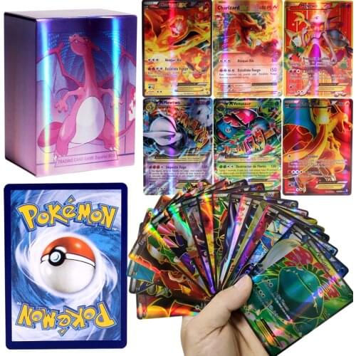 10-100PCS French Version Pokemon Cards V VMAX EX GX MEGA TAG TEAM EX Game Battle Cards