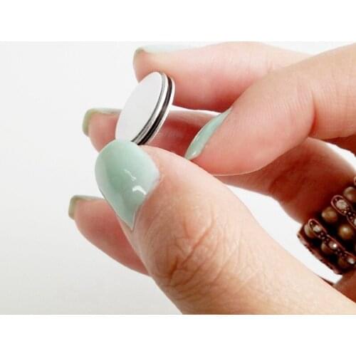 50pcs/lot Round Magnet with Adhesive for Buttons Name Tags Lapel Pins Free Shipping