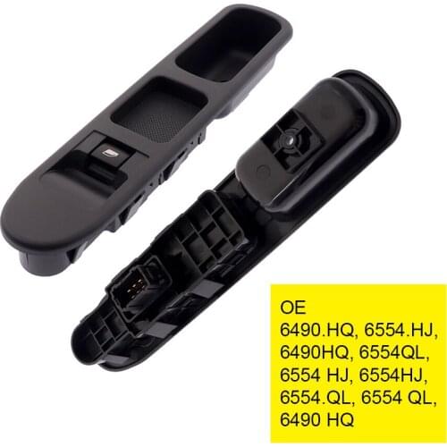 6 Pins Electric Power Side Window Switch Button For Peugeot 207 2007-2015 6554QL 6554HJ 6490HQ