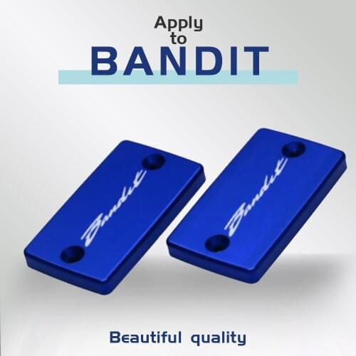 CNC Aluminum Motorcycle Brake Fluid Fuel Reservoir Tank Cover Cap FOR Suzuki Bandit 650N/S 05-06 Bandit 600N/S 95-04