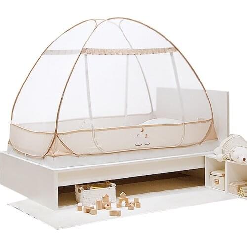 Childrens Mosquito Net Free Installation Urt Three Door Dome Folding Princess Wind 1.2 M Bed Curtains Luxury Home Supplies