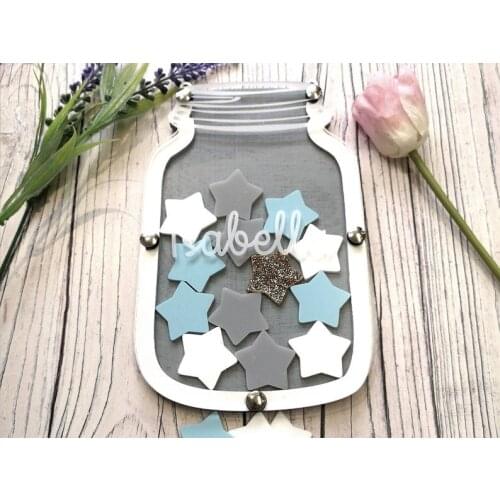 Childrens Personalised Grey and White Reward Jar - Personalised Reward Chart - Wooden Reward Systems