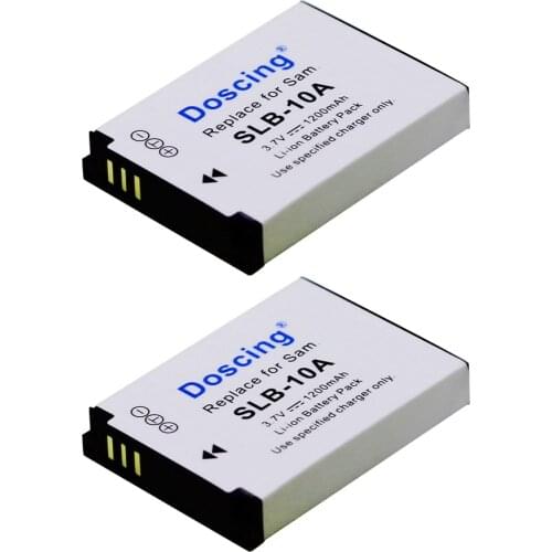 Doscing SLB10A SLB-10A 1200mAh Camera Battery for Samsung NV9/TL9 M310W L310W/SL310 L210 L110 L100 P1000 ES60 ES55/SL102 PM190