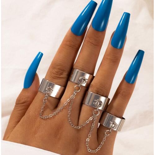 Stainless steel ring silver color Jewelry for women rings slytherin Punk Ring on phalanx anel masculino rings set couple gift