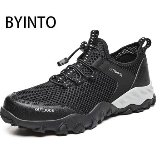 Big Size 39-48 Light Breathable Mesh Men Hiking Shoes Hunting Camping Sneakers Climbing Male Sports Shoes Outdoor Tactical Boots