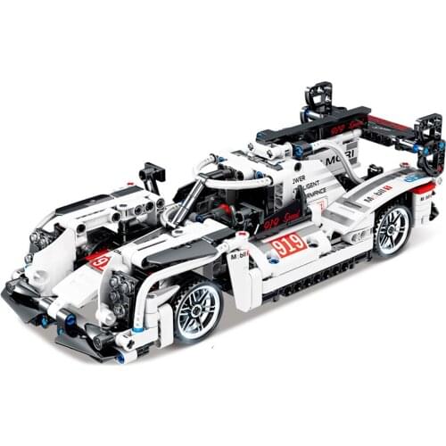 KAZI KY1021 Mechanical Engineering Pull Back Sports Car Series Building Blocks Model Bricks Toys For Children Boys Gift