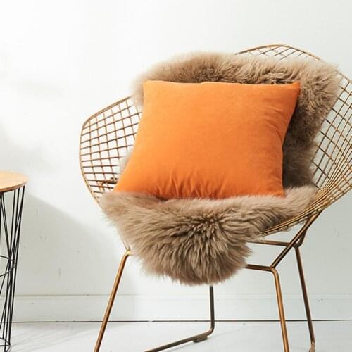 Skin-friendly Pillow Cover Cushion Cover Decorative Throw Pillow Case Anti-fade Plush Sofa Decorating Pillowcase for Home