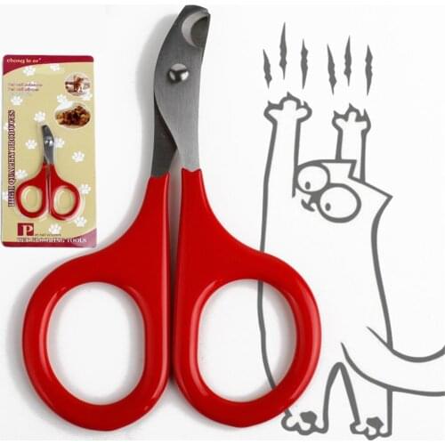 Pet Nail Scissors Stainless Steel Cat Claw Clipper Puppy Cleaning Grooming Care Tool Professional Pet Kitten Toe Trimmer Cutter