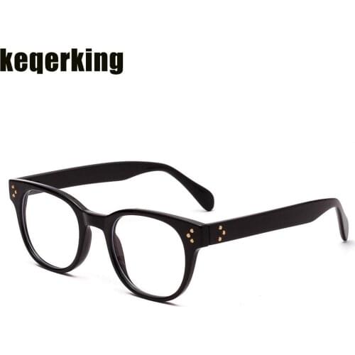 Studded Retro Glasses Frame Fashion Trend Versatile Flat Mirror Frame Mirror College Wind With Myopia Frames Vintage Eyewear