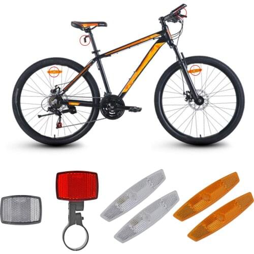 Bicycle Reflector for Front Beam Seat Wheel Eye-catching Reflective Part Removable Mountain Bike Reflectors Cycling Accessories