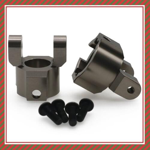 2Pcs Alloy front C hub carrier Axle Housing End Set for rc hobby model car 1:10 HPI Venture FJ Cruiser crawler upgraded parts