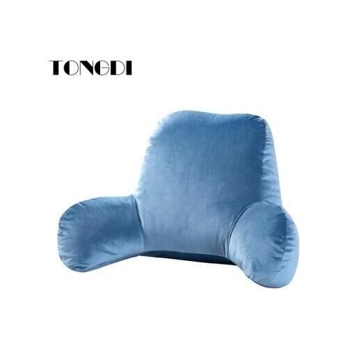 TONGDI Waist protection Seat Back Cushion Pillow Relax Body Pad Luxury Decoration For Pregnant Woman Office Home Bedroom Sofa