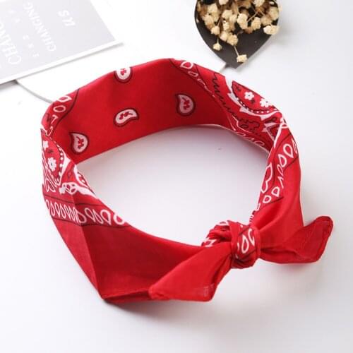Richkeda Store New 2021 Unisex Cotton Blend Hip Hop Bandana Headwear Hair Band Scarf Neck Wrist Wrap Band Magic Head Square