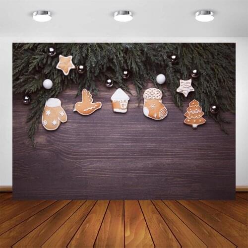 Yeele Christmas Background Children Photography Snowball Pine Wooden Board Backdrop Baby Photographic Photo Studio Photophone
