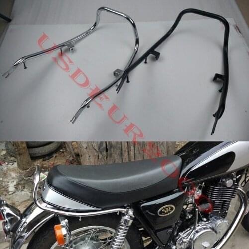 Rear Passenger Grab Handle Bar for Yamaha SR400 SR500 1978- 2019 78-19 all years chrome / black