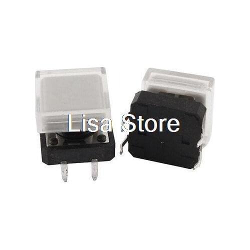 Gray Cap Momentary Tactile Tact Push Button Switch 12 x 12mm x 10mm 4 Pin